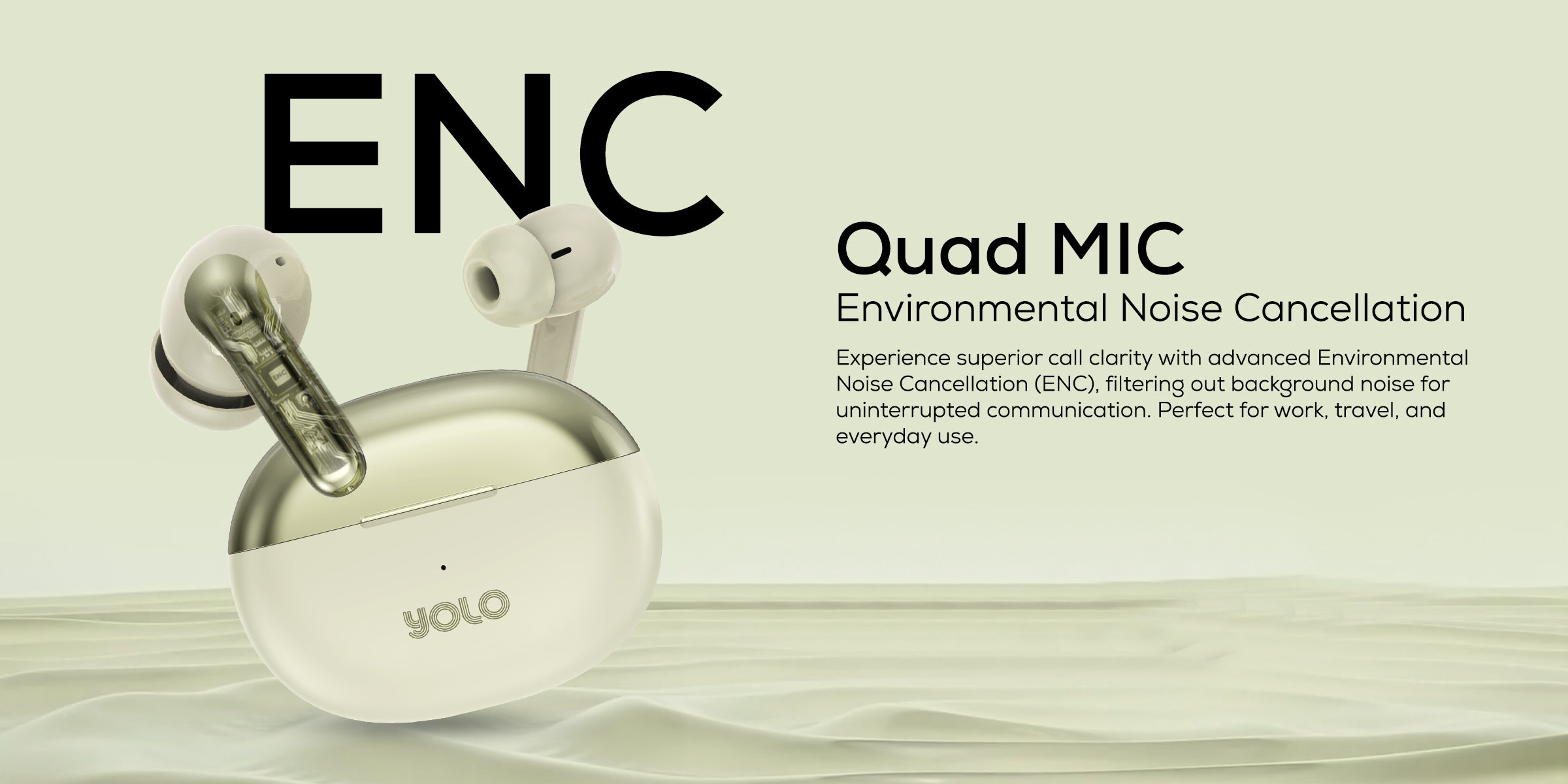 Yolo YoPod Ace Earbuds | ENC & Quad Mic Yolo YoPod Ace Earbuds | ENC & Quad Mic