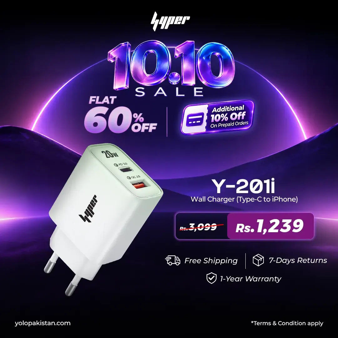 Super Fast Type-C to IOS Charger Set (Y-201i)
