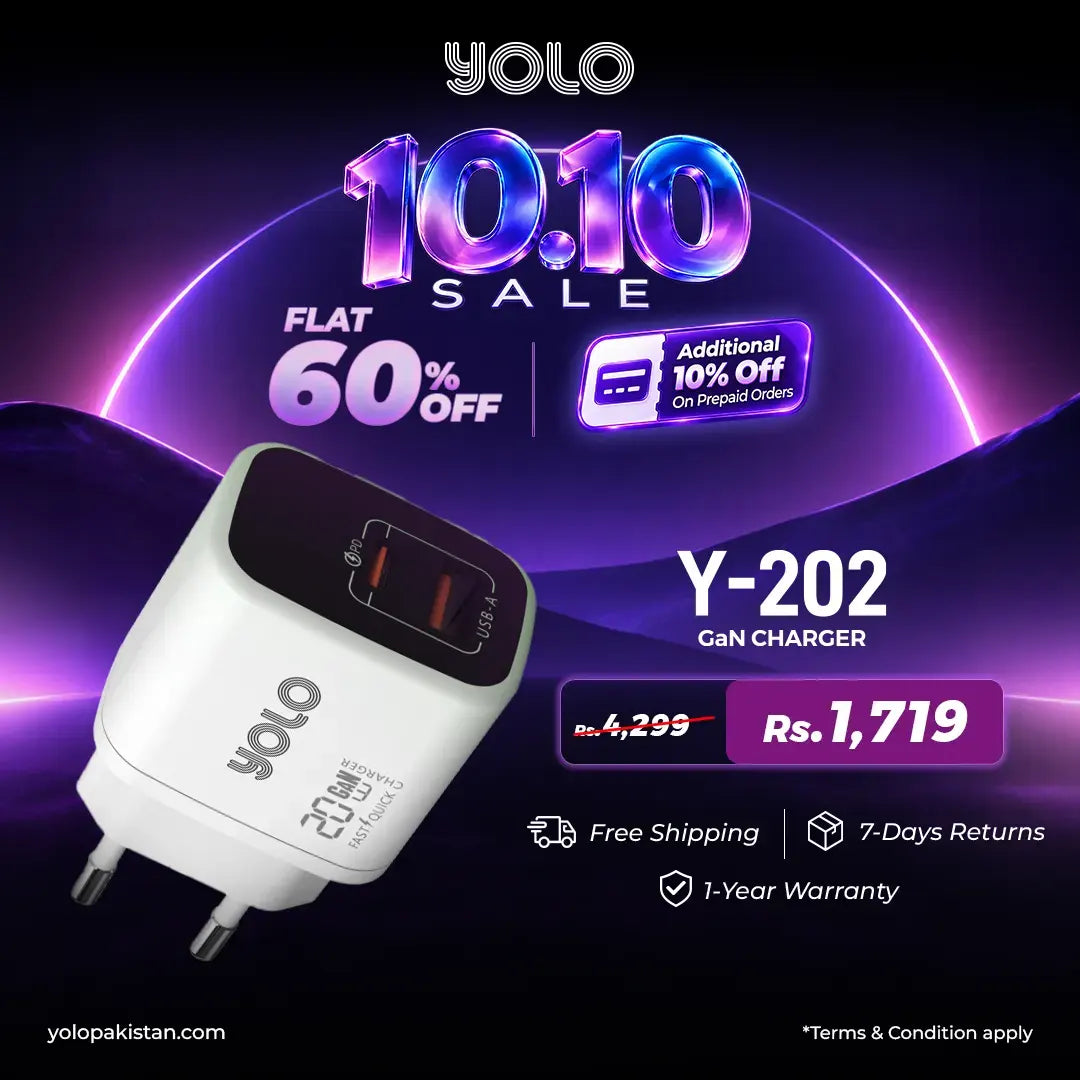 20W PD 3.0 & QC GaN Fast Charger (Y-202)