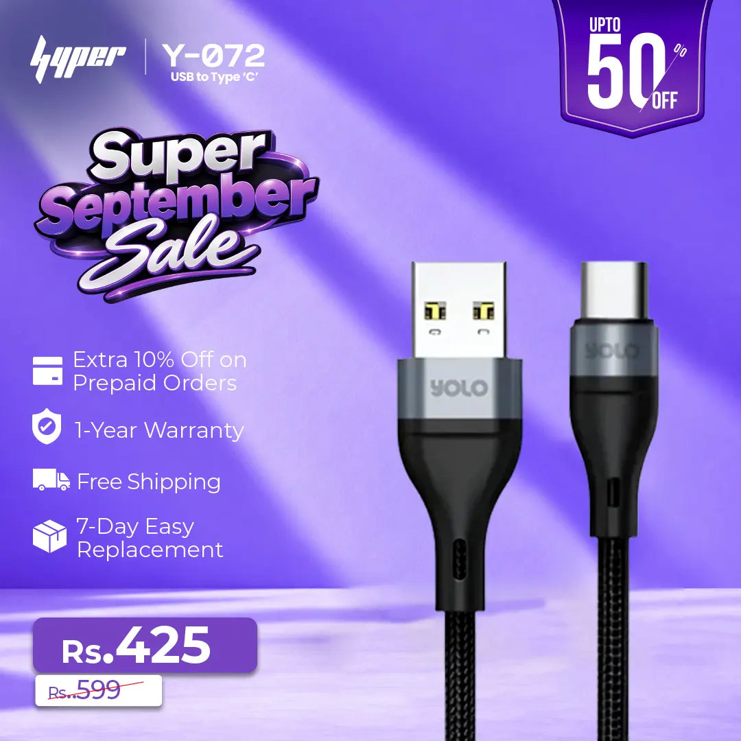 Y-072 USB to Type-C Fast Charging Cable