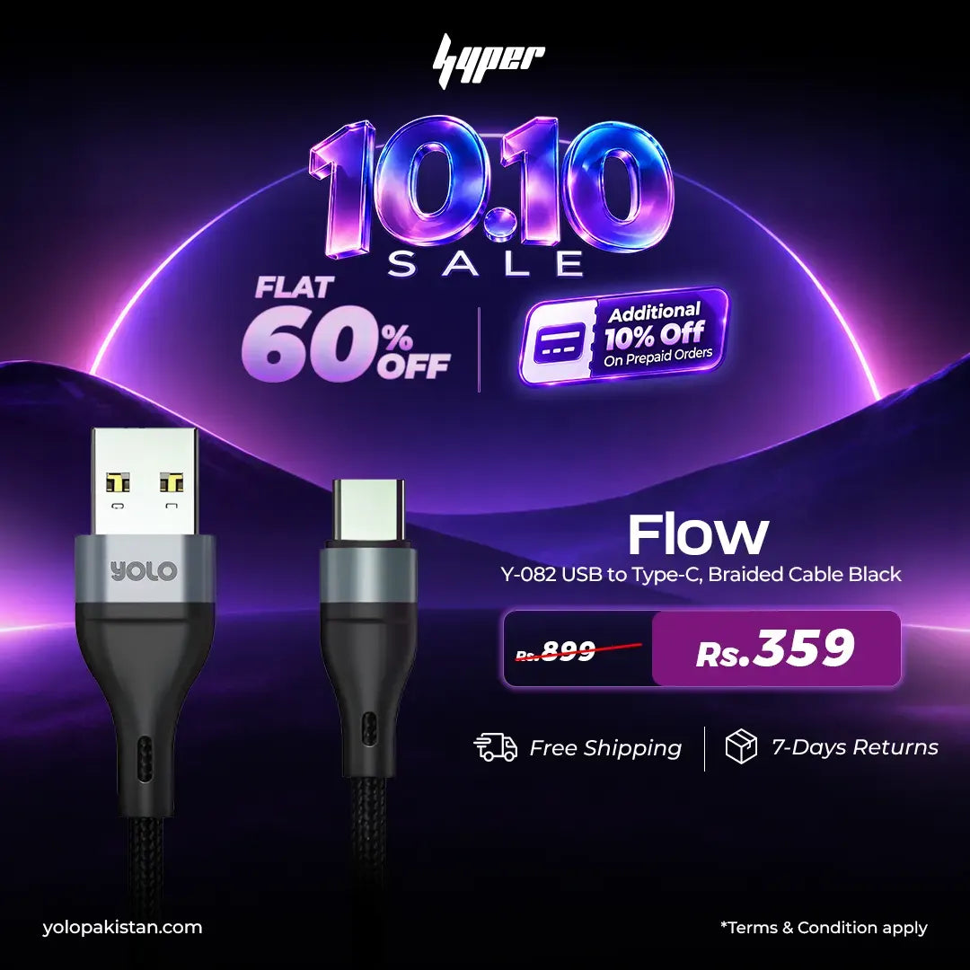 FLOW USB to Type C Charging Cable (Y-082)