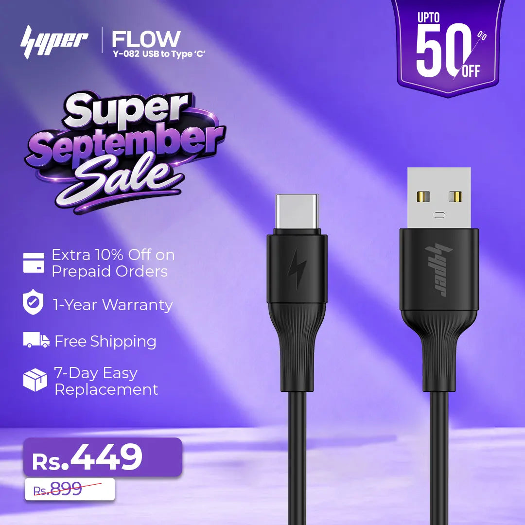 FLOW USB to Type C Charging Cable (Y-082)