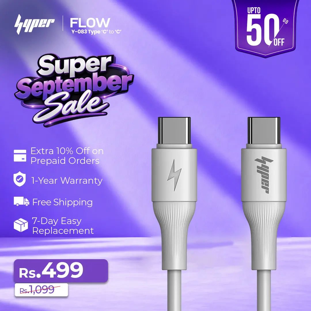 FLOW Type C to Type C Charging Cable (Y-083)