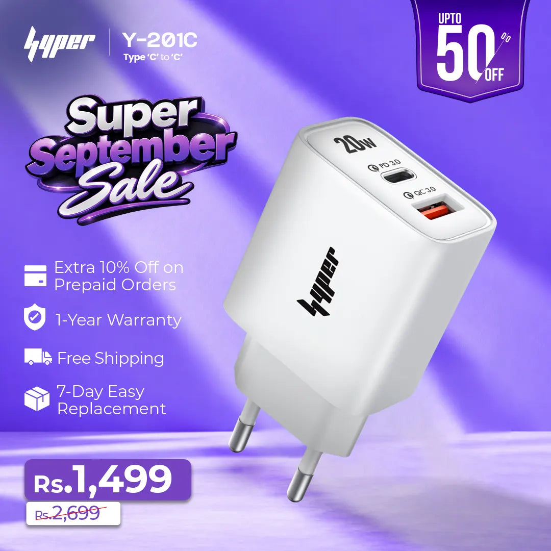 Super Fast Type-C to Type C Charger Set (Y-201c)