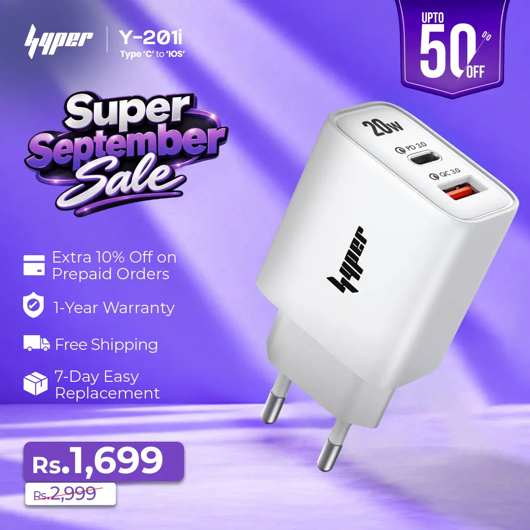 Super Fast Type-C to IOS Charger Set (Y-201i)