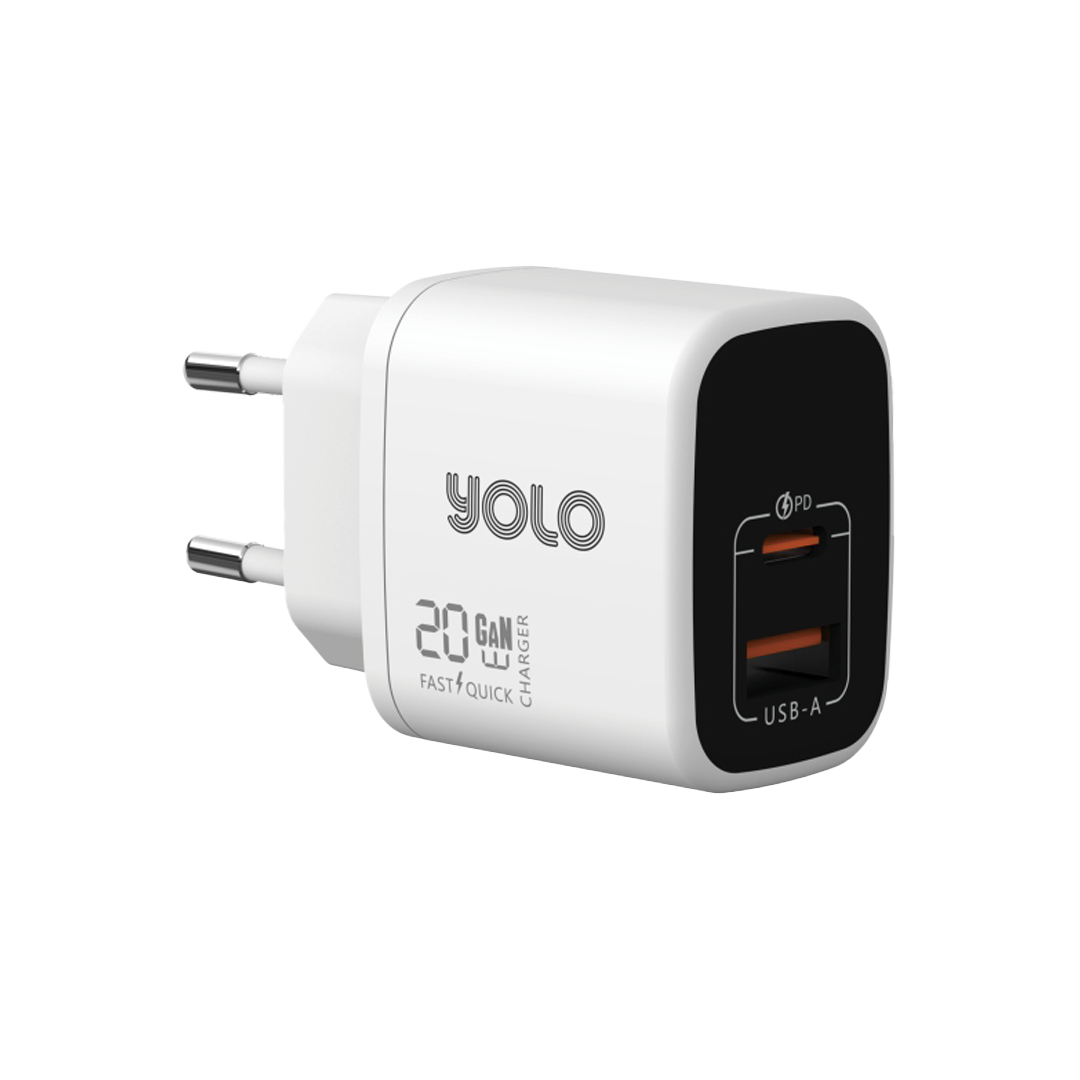 20W PD 3.0 & QC GaN Fast Charger (Y-202)