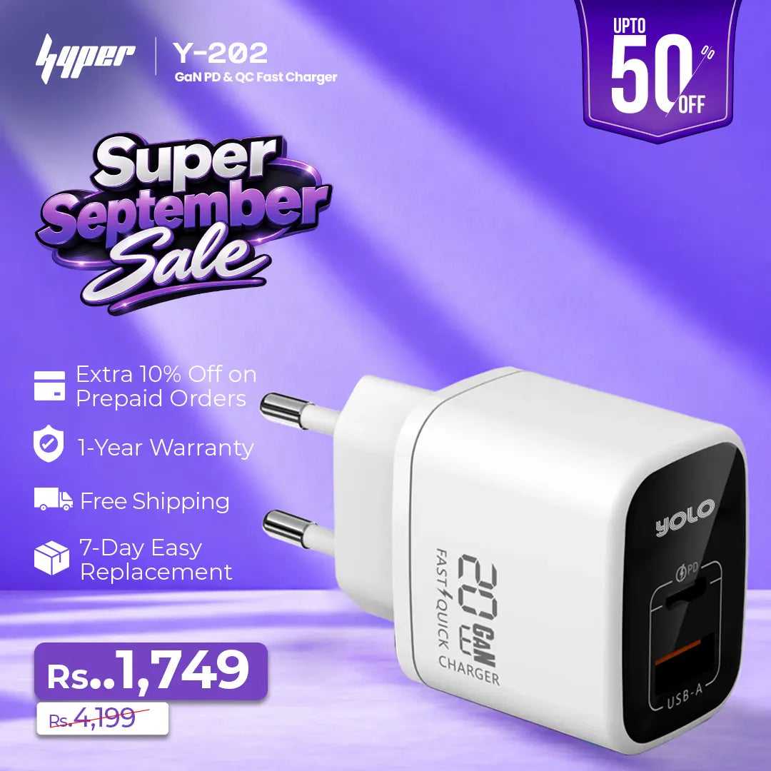 20W PD 3.0 & QC GaN Fast Charger (Y-202)